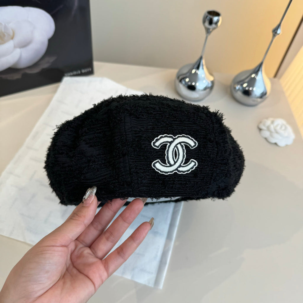 CC Beret Black in Fibrous 980103
