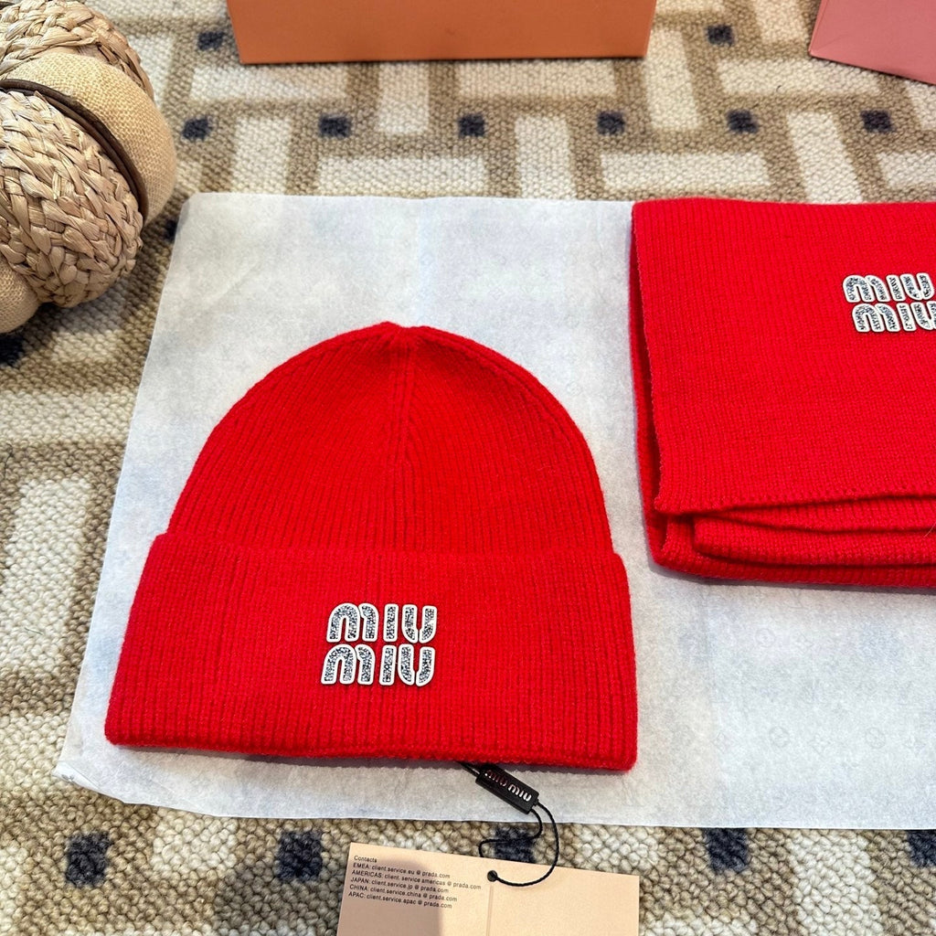 Miu Miu Red Wool Knit Set 979751