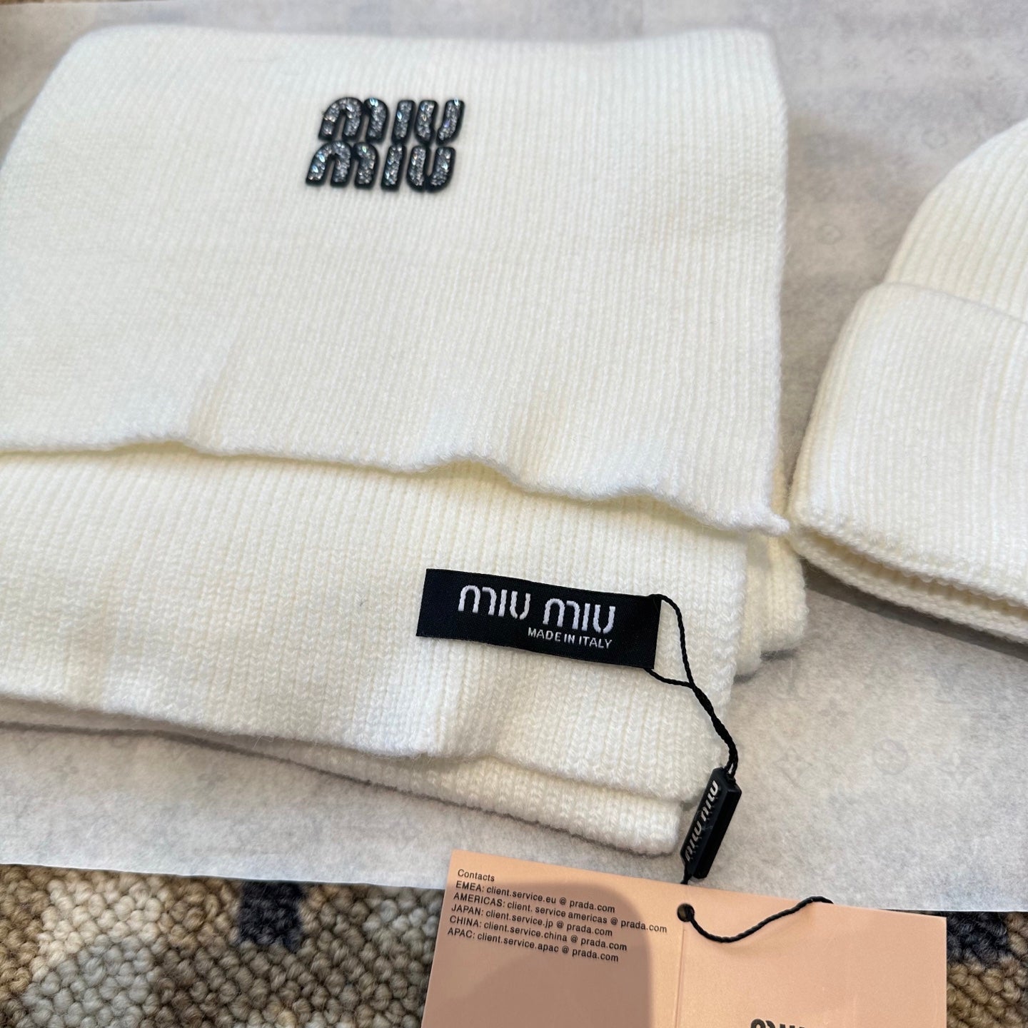 Miu Miu White Wool Knit Set 979750