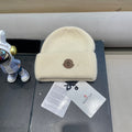 Moncler Classic Ivory Knit Hat in Cashmere 980192