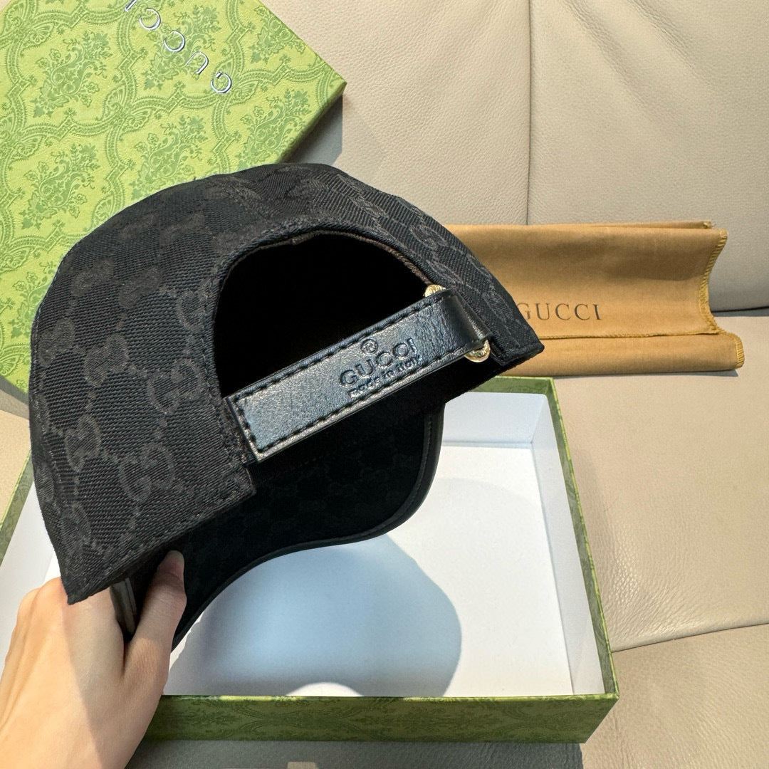 Gucci Baseball Cap Black in Canvas 193861