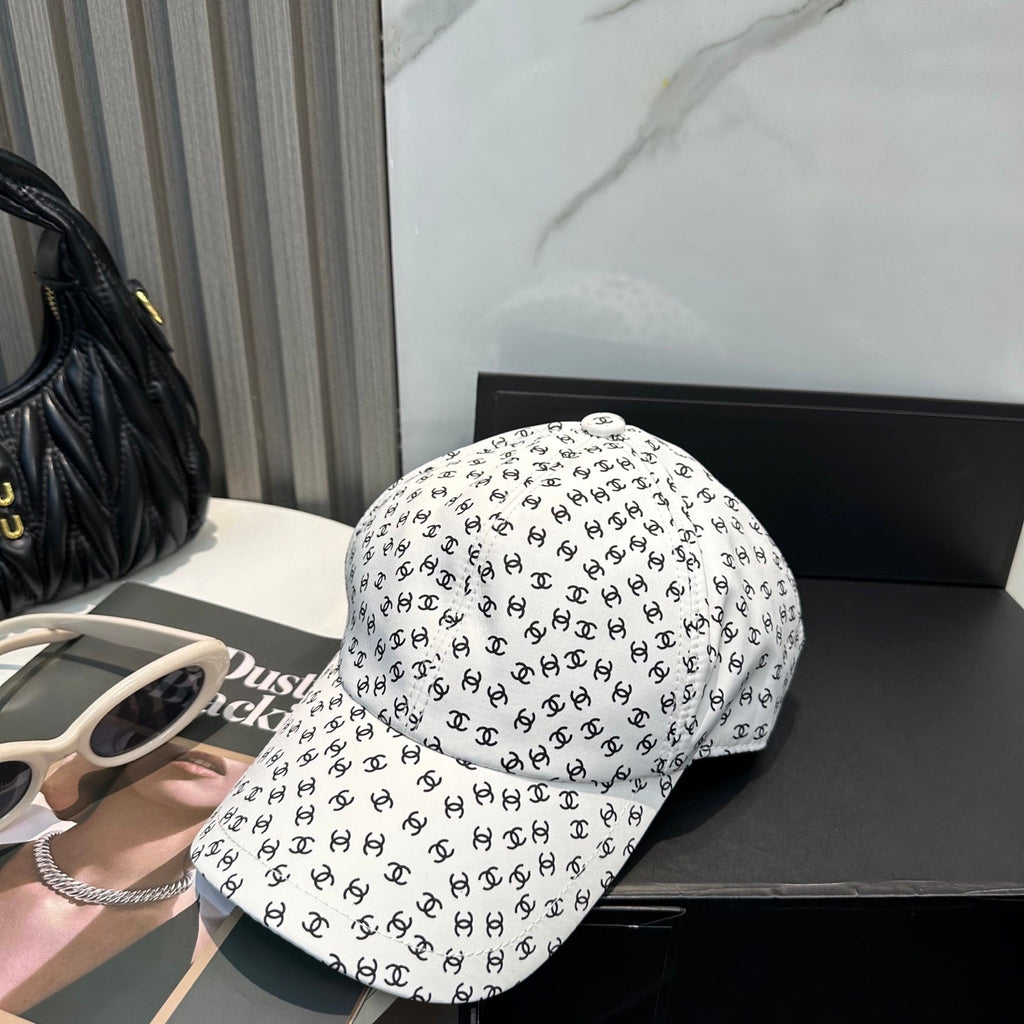 Chanel Classic Baseball Cap Style White in Cloth 192003