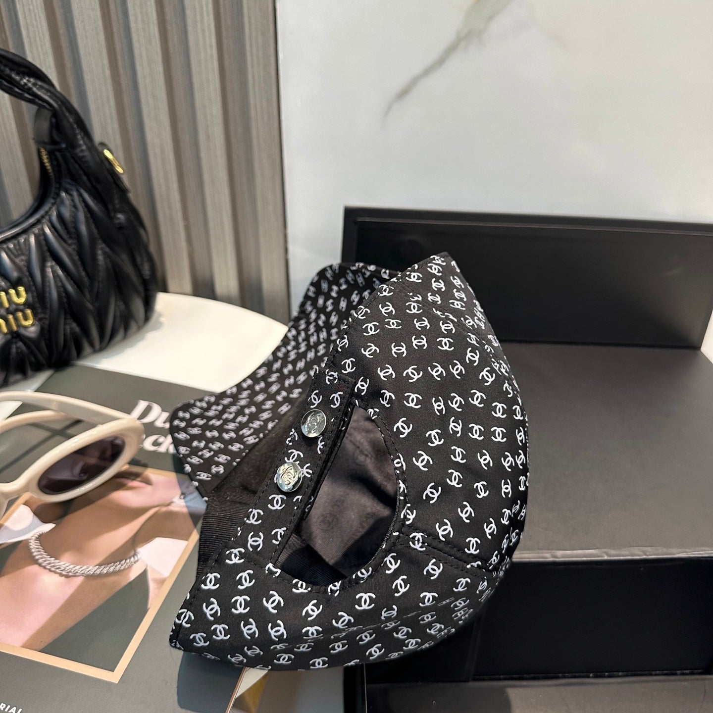 Chanel Classic Baseball Cap Style Black in Cloth 192002