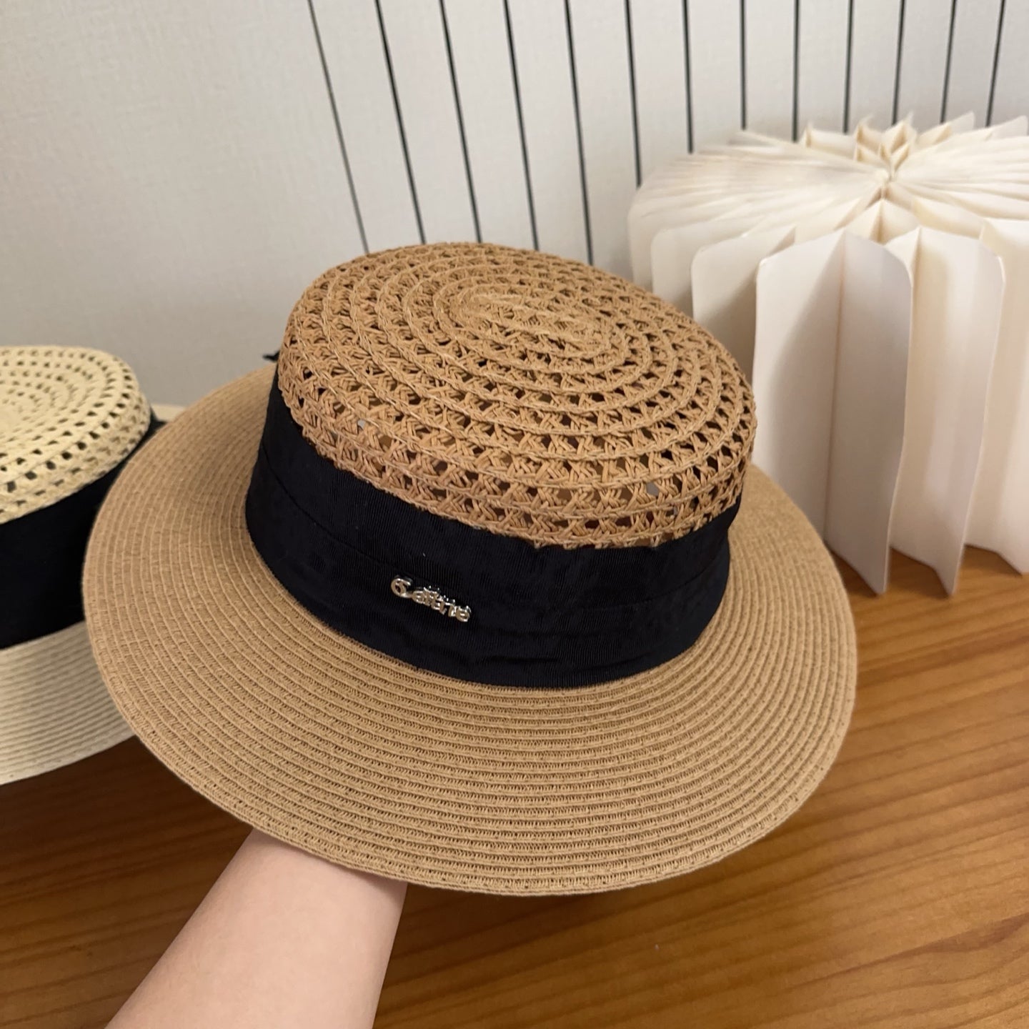 Celine Straw Hat Camel 197262