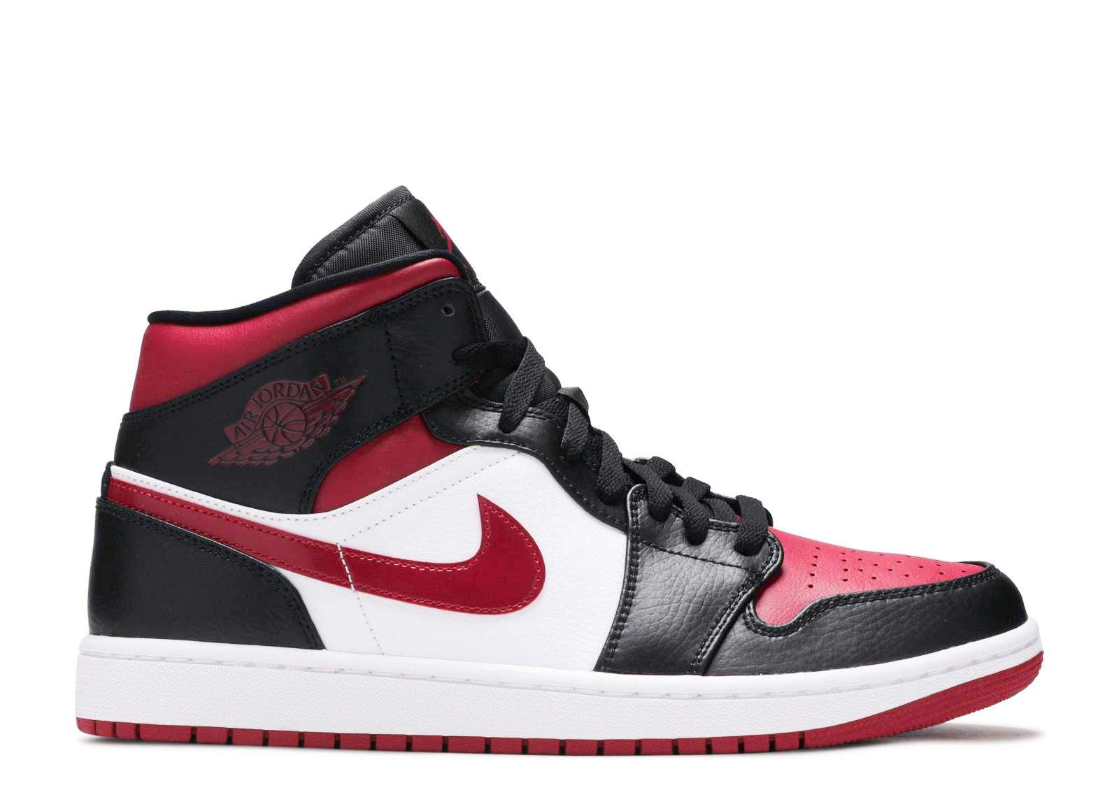 Air Jordan 1 Mid ‘Noble Red’ Revered Footwear Sneakers - Hype Release
