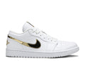 Air Jordan 1 Retro Low ‘White Metallic Gold’ Revered Footwear Sneakers - Prem...