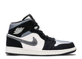 Air Jordan 1 Mid SE ‘Satin Smoke Grey’ Revered Footwear Sneakers - Collector'...