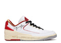 Off-White x Air Jordan 2 Retro Low SP ‘White Varsity Red’ Unfading Sneaker...