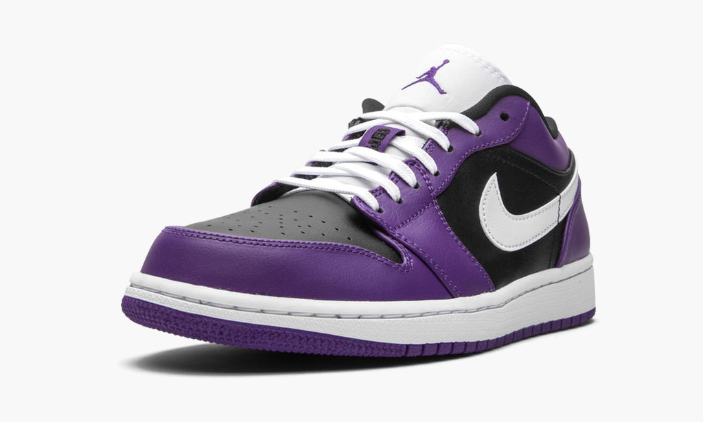 Air Jordan 1 Low Court Purple Sneakers - Court Icon | Hype Sneaker