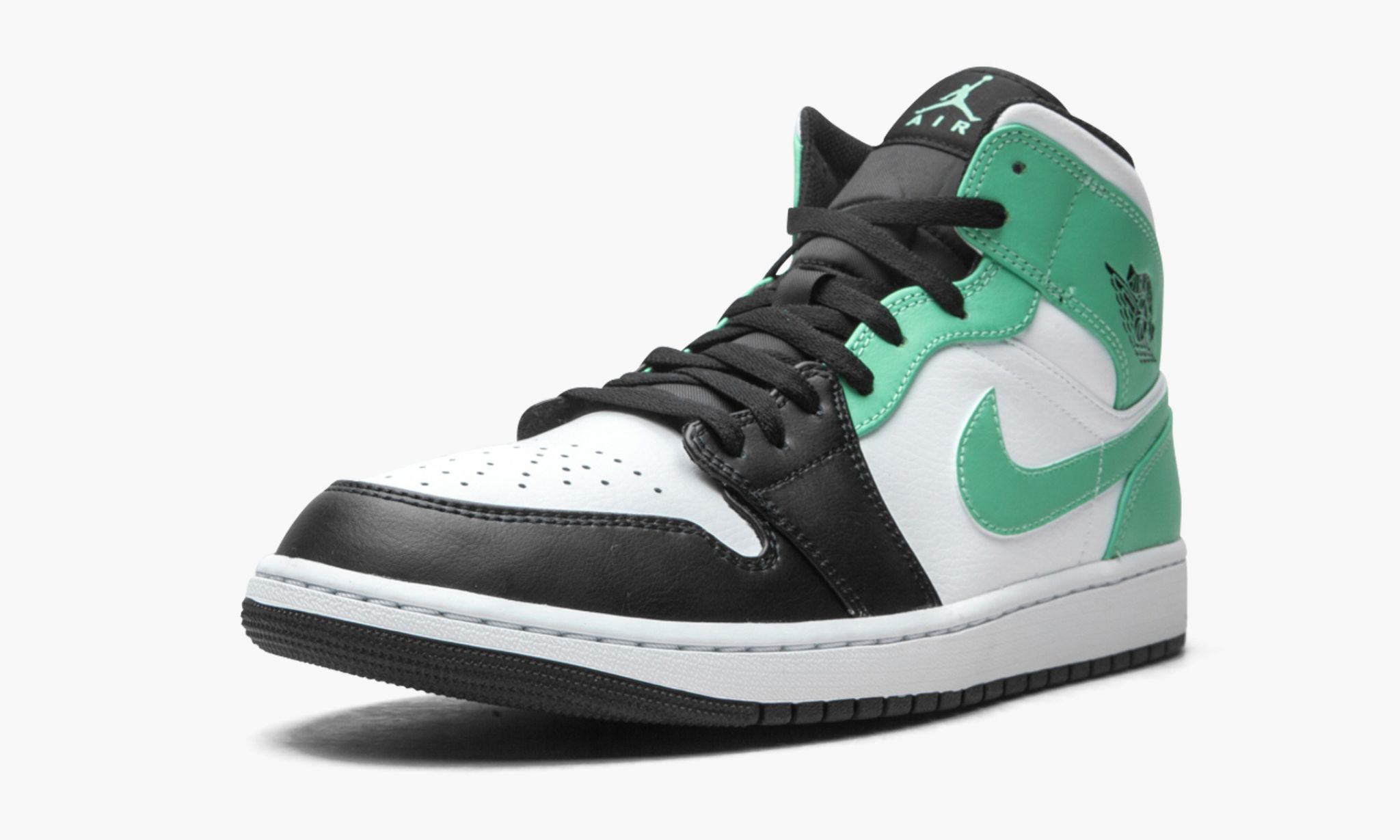 Air Jordan 1 Mid Island Green Sneakers - Cushioned Stride