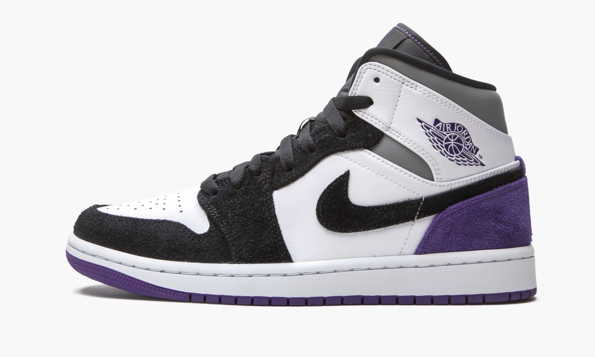 Air Jordan 1 Mid SE Court Purple Suede Sneakers - Pro-Level