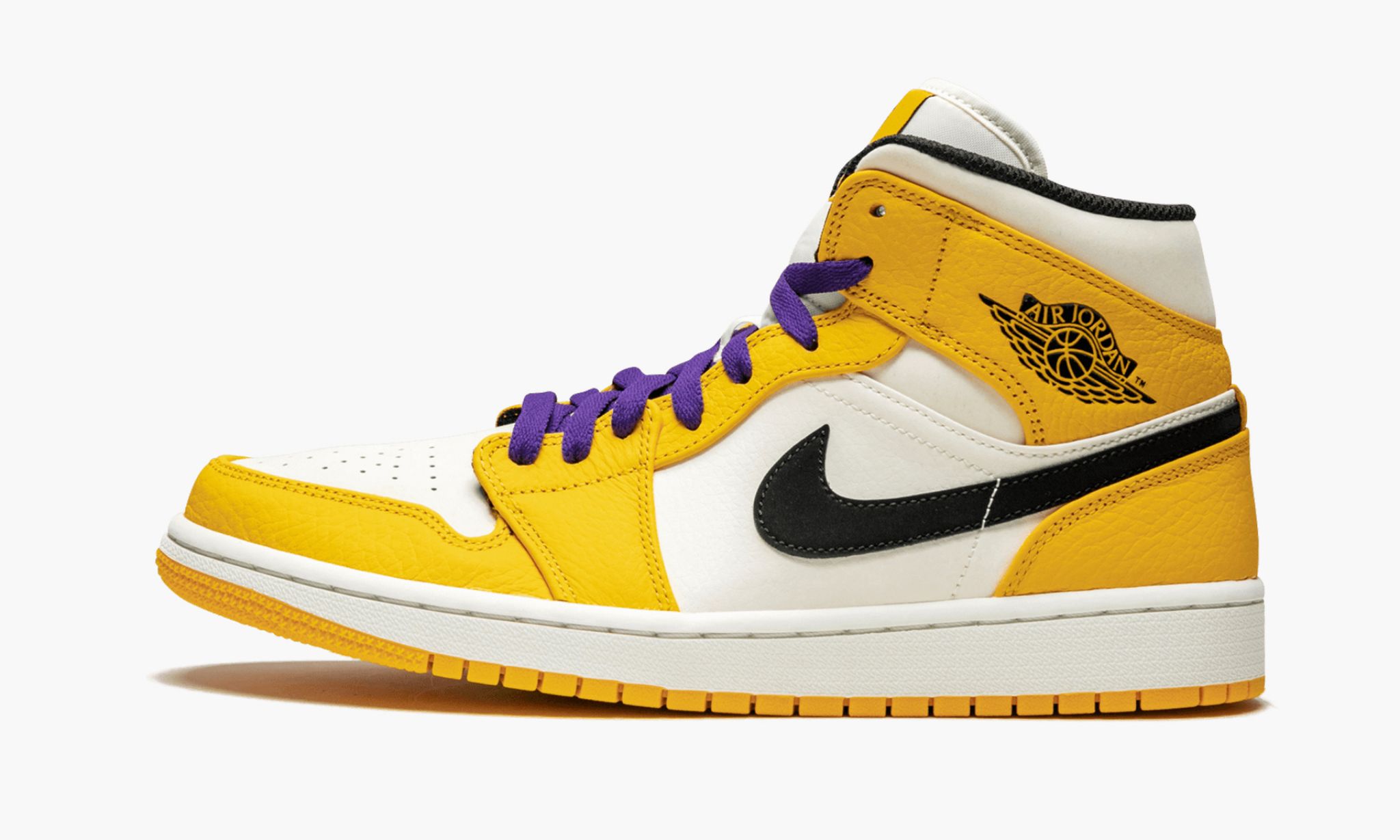 Air Jordan 1 Mid SE Lakers Sneakers - Signature Series | Silhouette King
