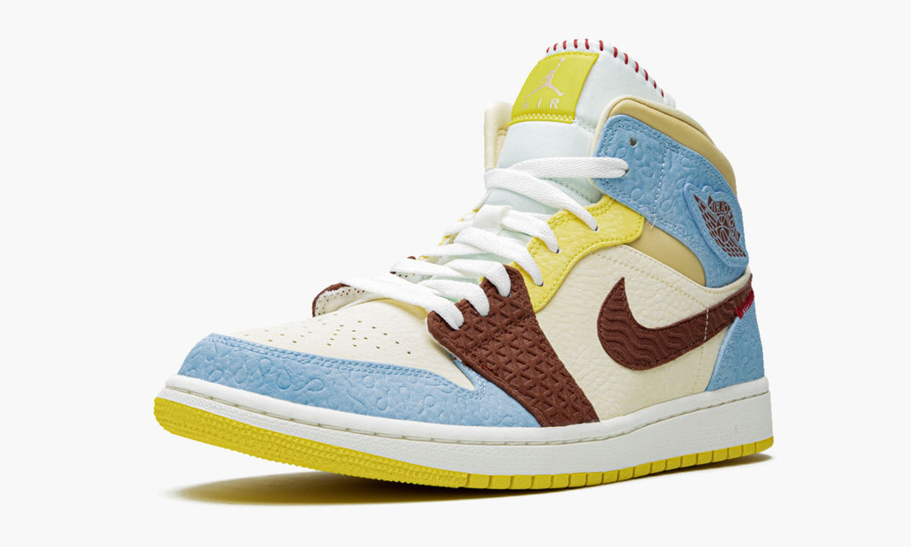 Air Jordan 1 Mid SE Maison Chateau Rouge Fearless Sneakers - Modern Classic
