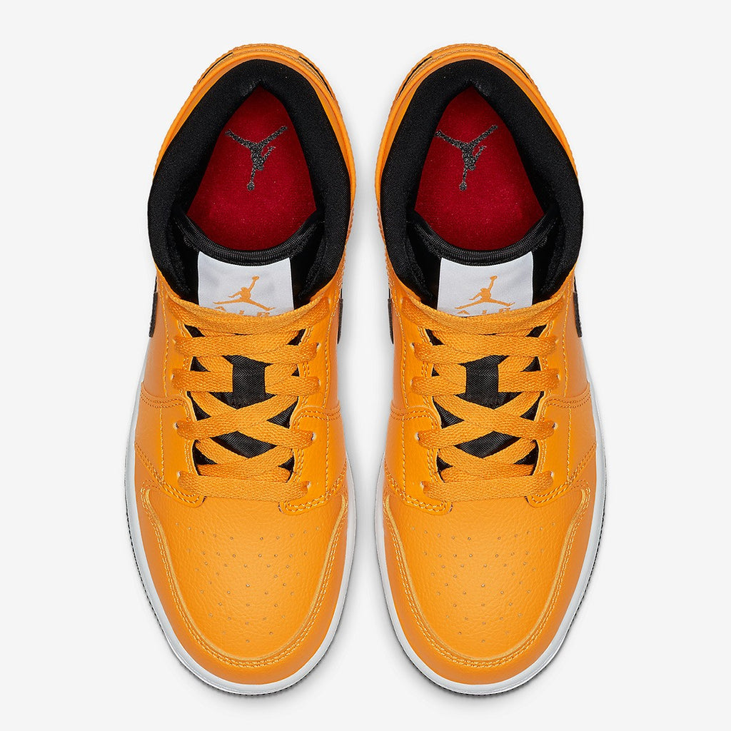 Air Jordan 1 Mid Taxi Yellow Sneakers - Basketball Legend
