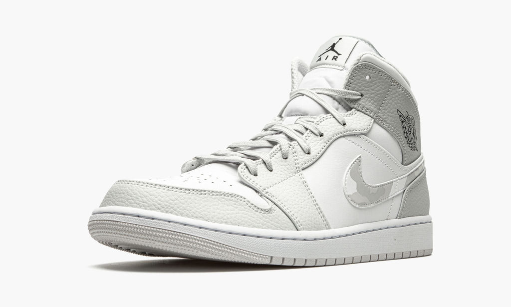 Air Jordan 1 Mid White Camo Sneakers - All-Day Comfort | Hype Sneaker