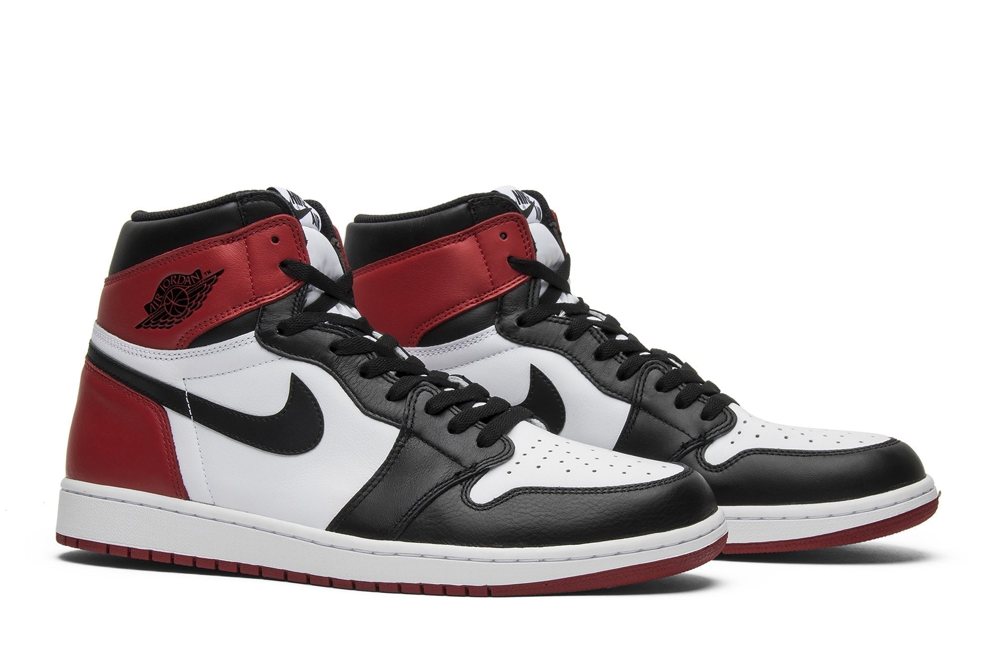 Air Jordan 1 Retro High OG Black Toe Sneakers - Performance Runner