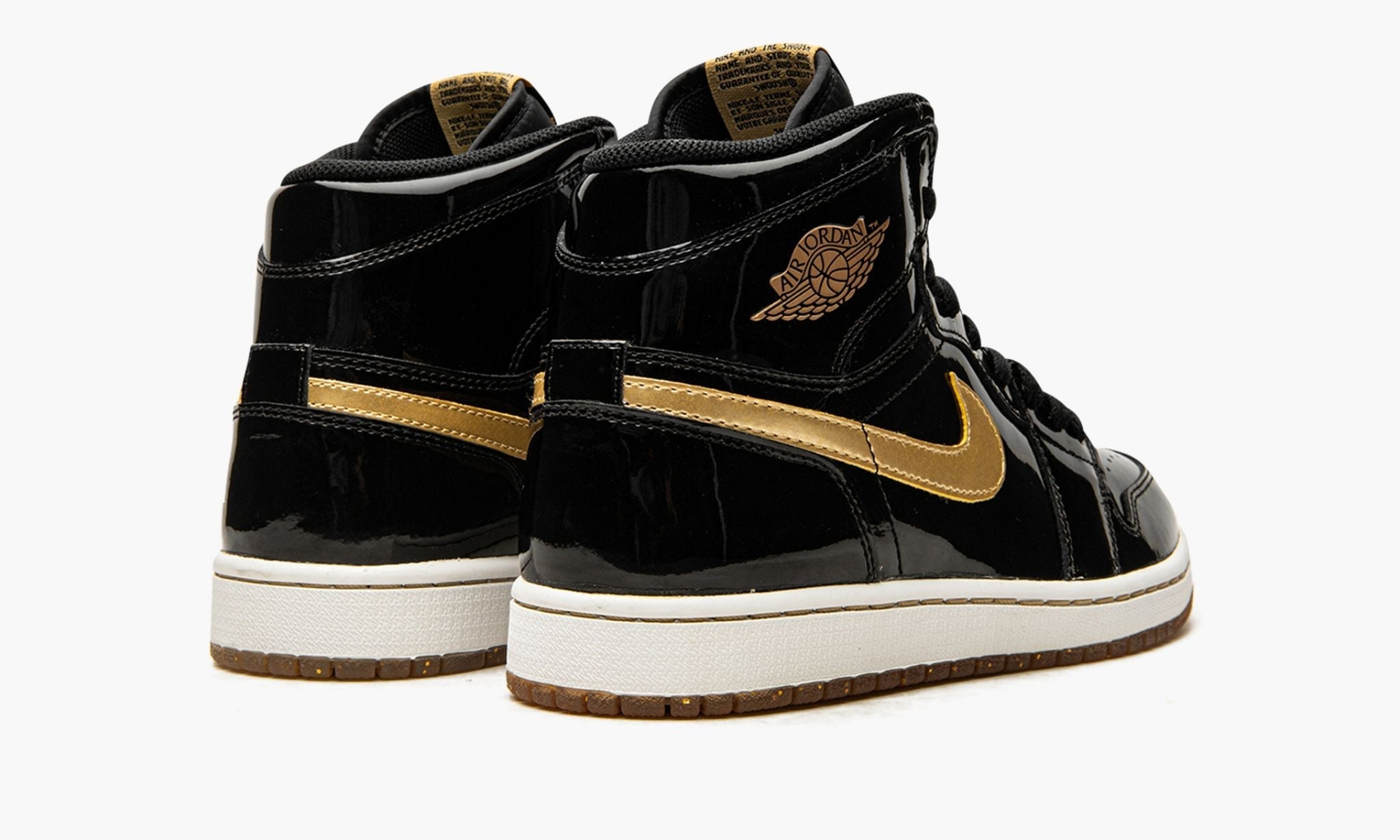 Air Jordan 1 Retro High OG Black/Metallic Gold Sneakers - OG Colorway