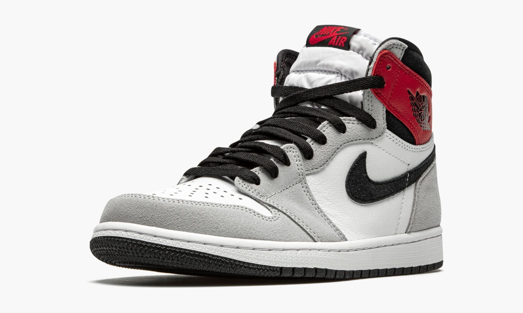 Air Jordan 1 Retro High OG Light Smoke Grey Sneakers - Hall of Fame