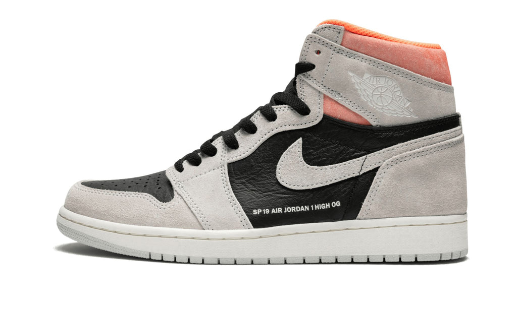 Air Jordan 1 Retro High OG Neutral Grey/Hyper Crimson Sneakers - Prime Pick