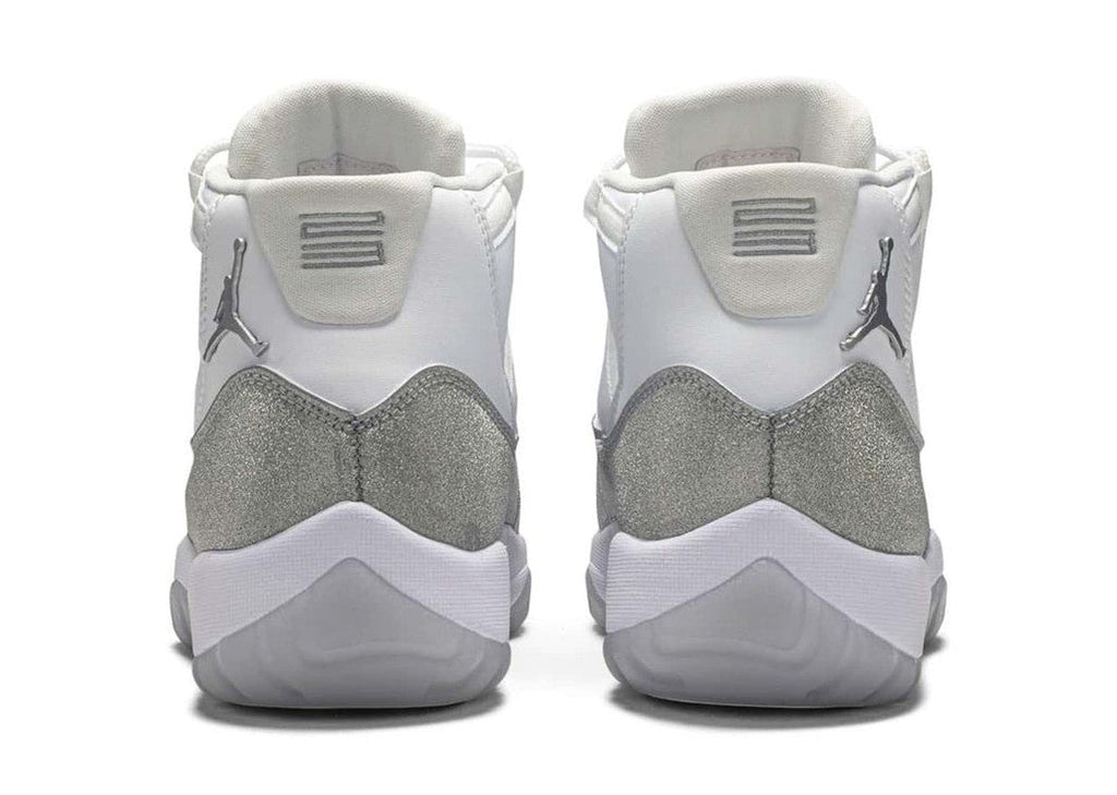 Air Jordan 11 Retro White Metallic Silver Womens Sneakers - Retro Runner