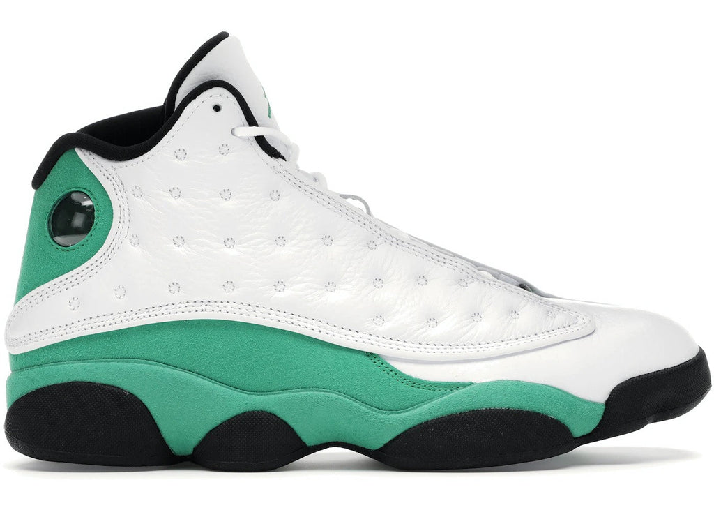 Air Jordan 13 Retro White Lucky Green Sneakers - OG Colorway