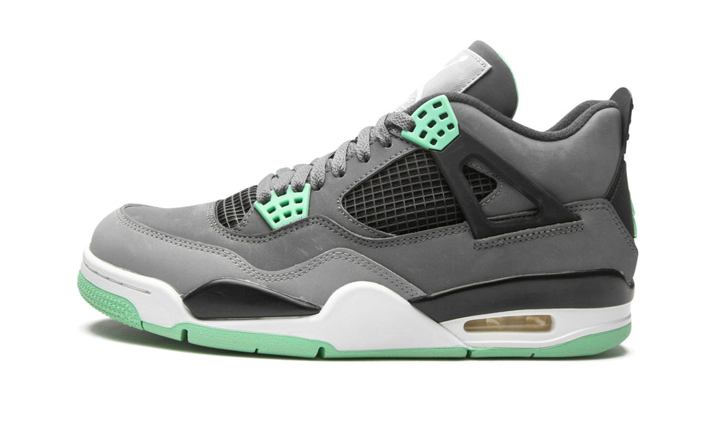 Air Jordan 4 Retro “Green Glow” Sneakers - Limited Edition