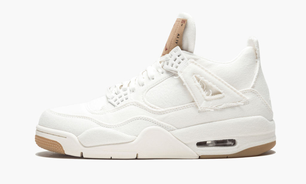 Air Jordan 4 Retro Levis NRG White Denim Sneakers - Performance Runner