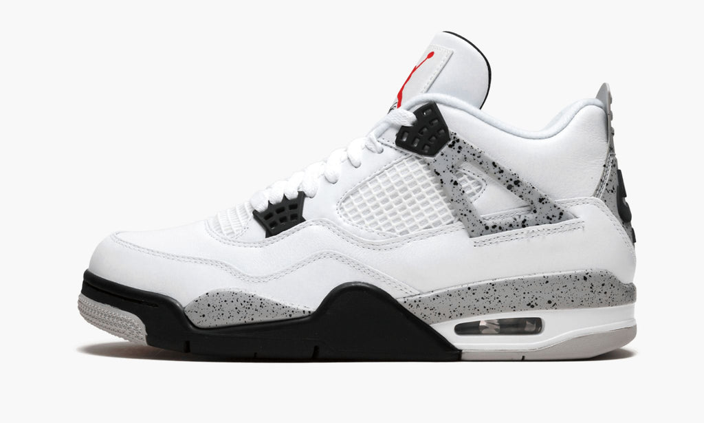 Air Jordan 4 Retro OG White Cement Sneakers - Retro Classic