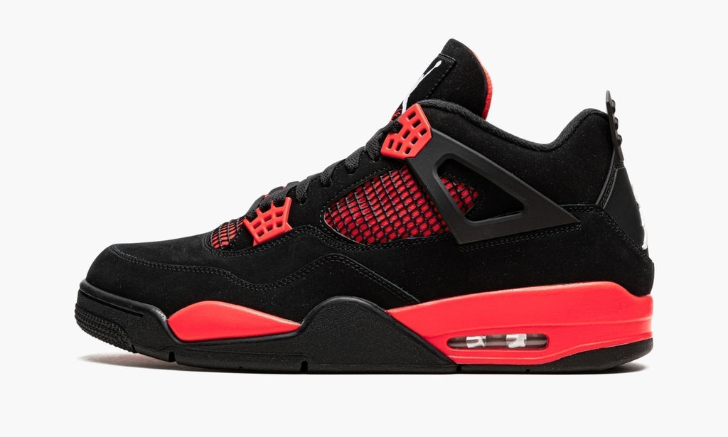 Air Jordan 4 Retro Red Thunder Sneakers - Streetwear Essential