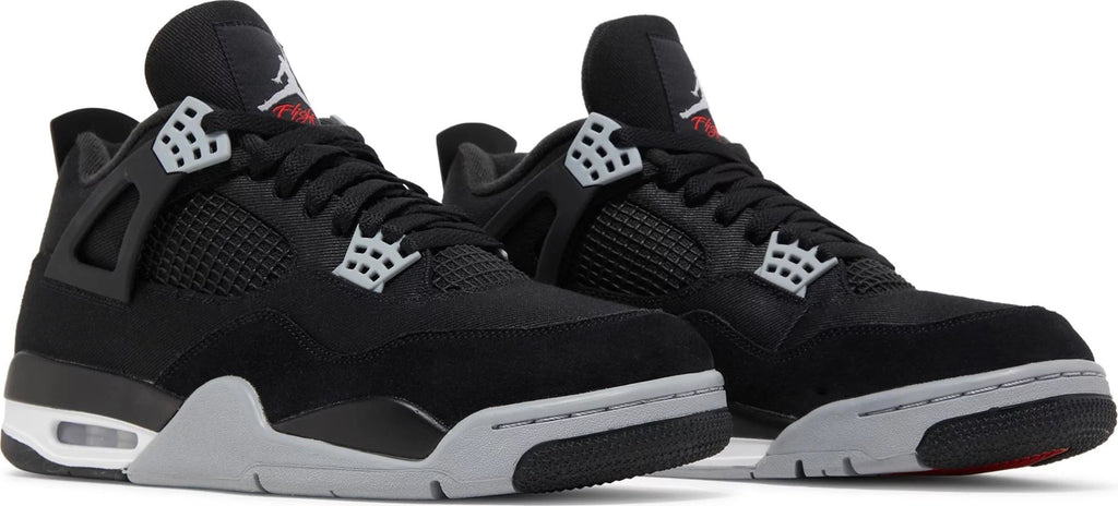 Air Jordan 4 Retro SE Black Canvas Sneakers - Heritage Edition