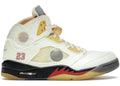 Air Jordan 5 Retro Off-White Sail Sneakers - Collaboration Release