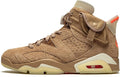 Air Jordan 6 Retro x Travis Scott British Khaki Sneakers - Archive Edition