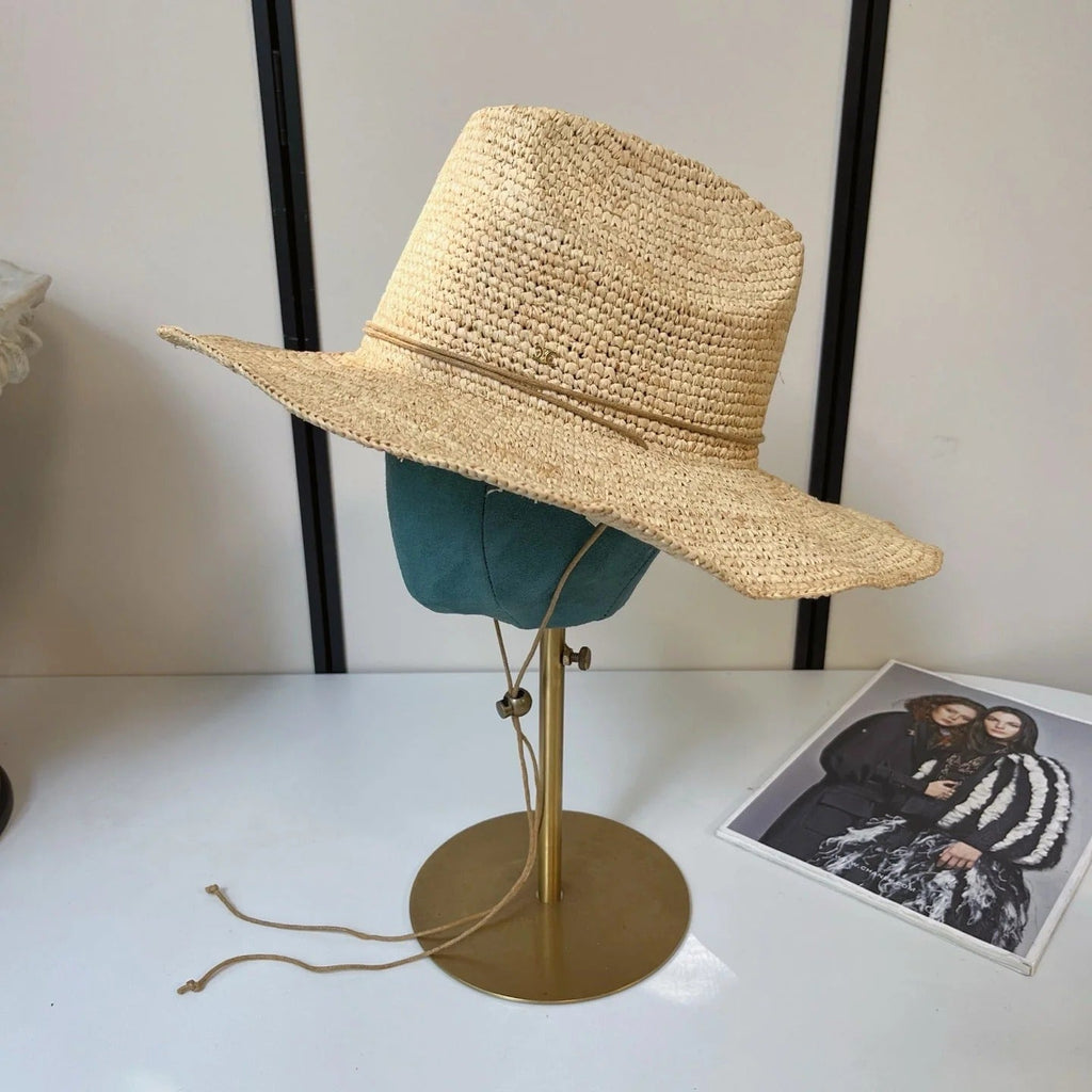 CL Raffia Crochet Hat 269029