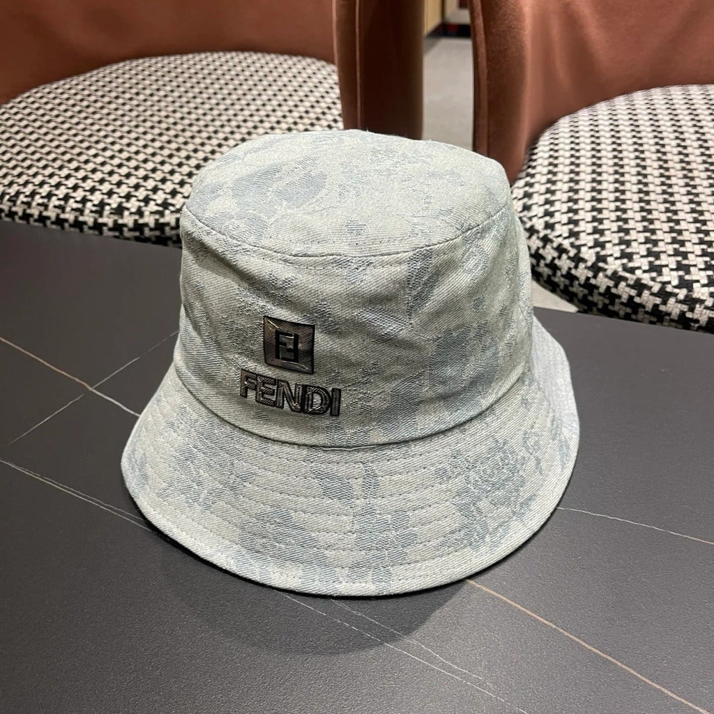Fendi Embroidered Logo Bucket Hat 221107