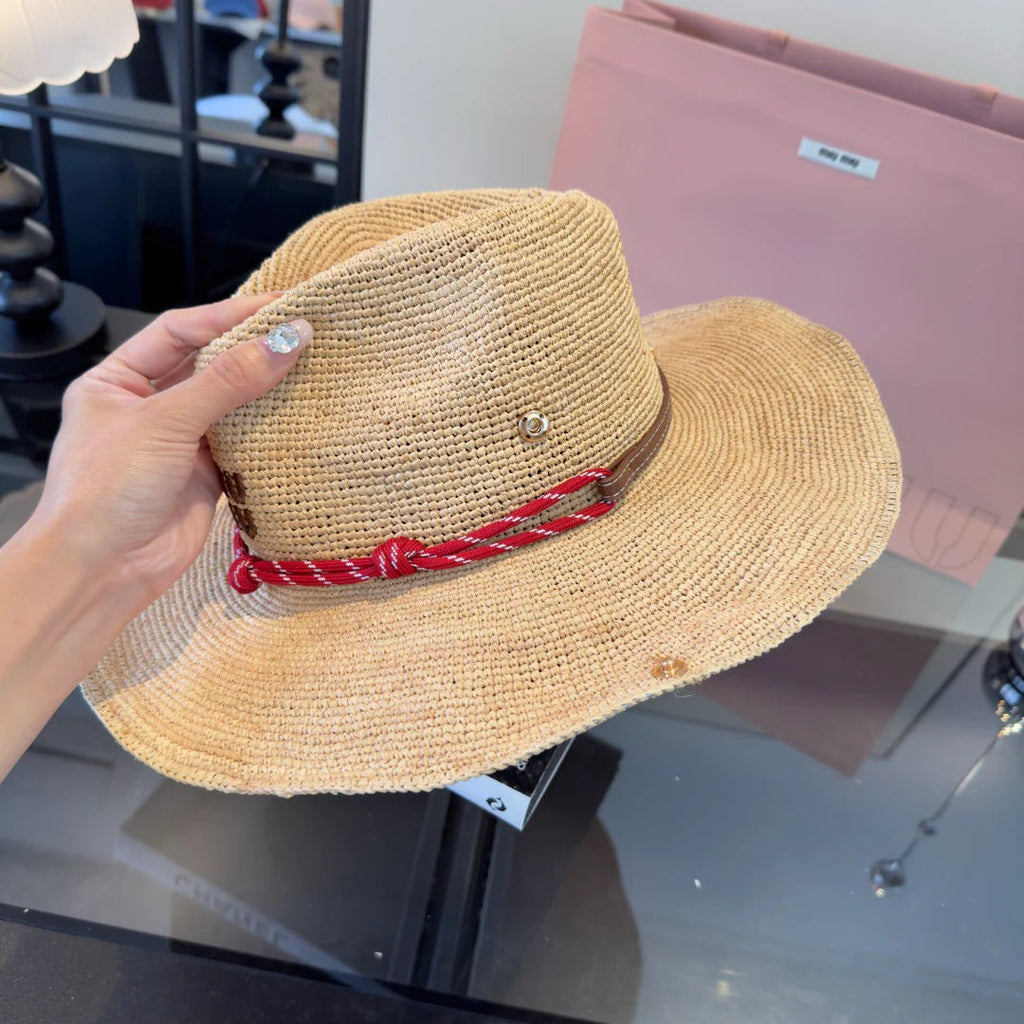 Miumiu Straw Cowboy Hat 221066