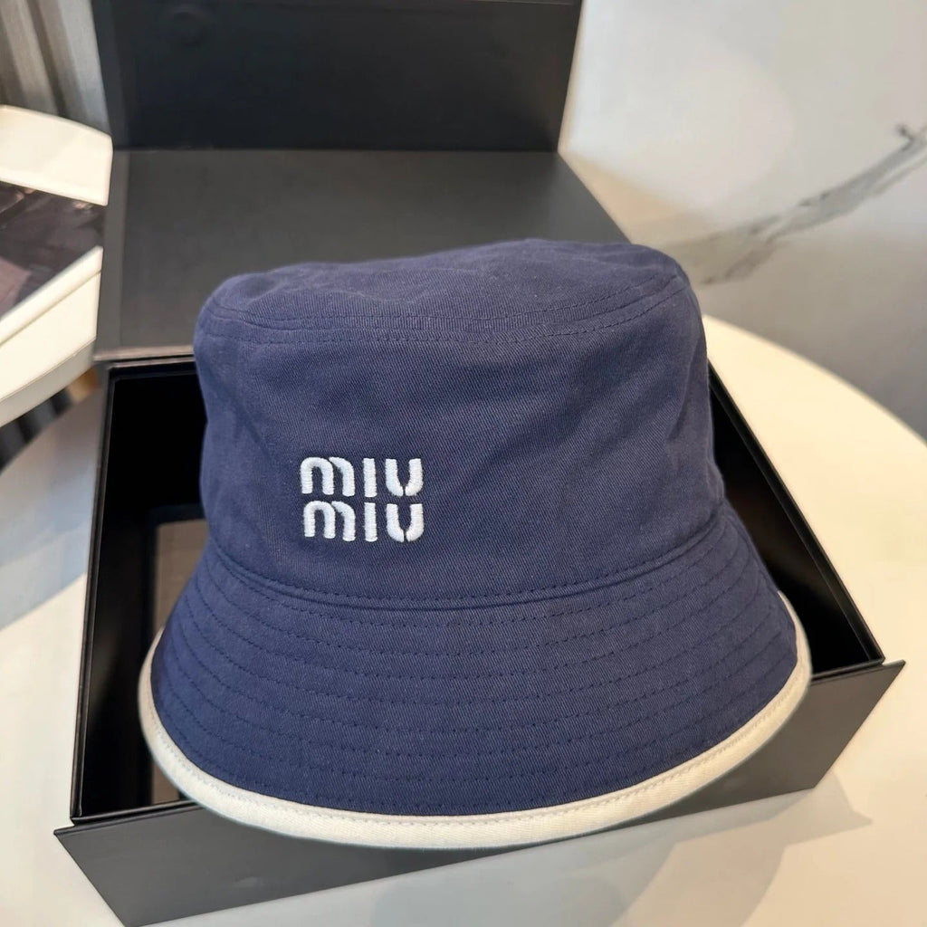 Miumiu Embroidered Two-tone Bucket Hat 229381