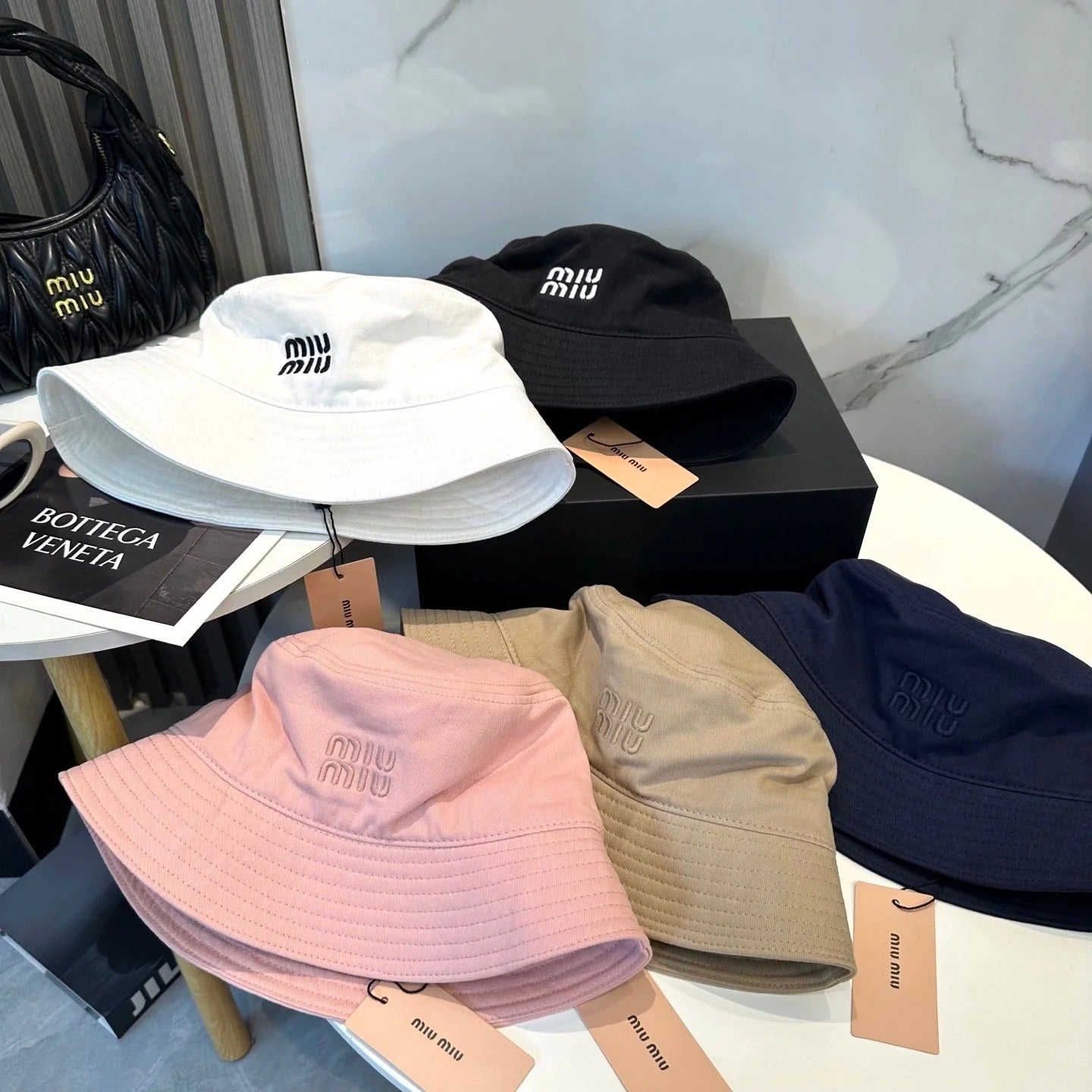 Miumiu Embroidered Bucket Hat 229386