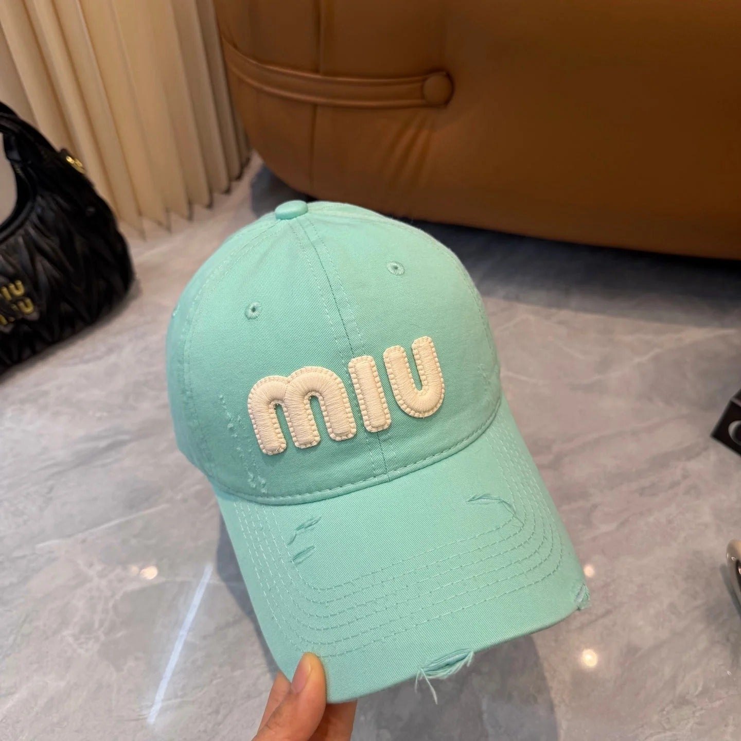 Miu Baseball Cap Cotton 280836