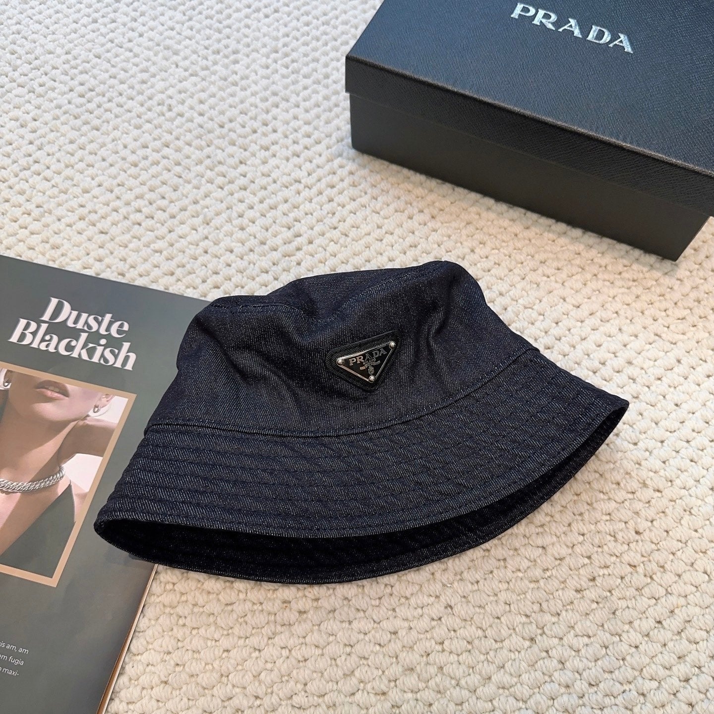Pra Denim Triangle Bucket Hat 299816