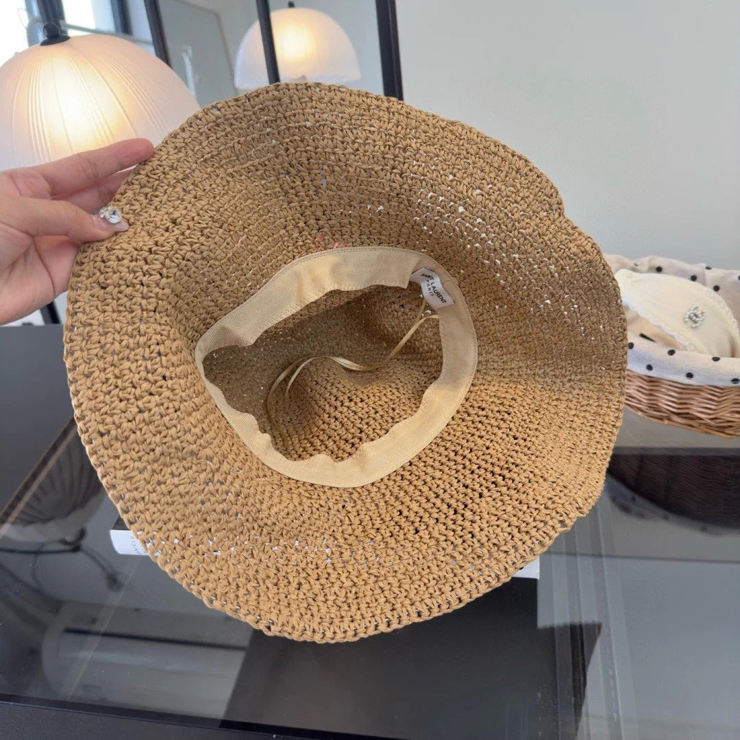 YSL Flower Straw Hat 295181