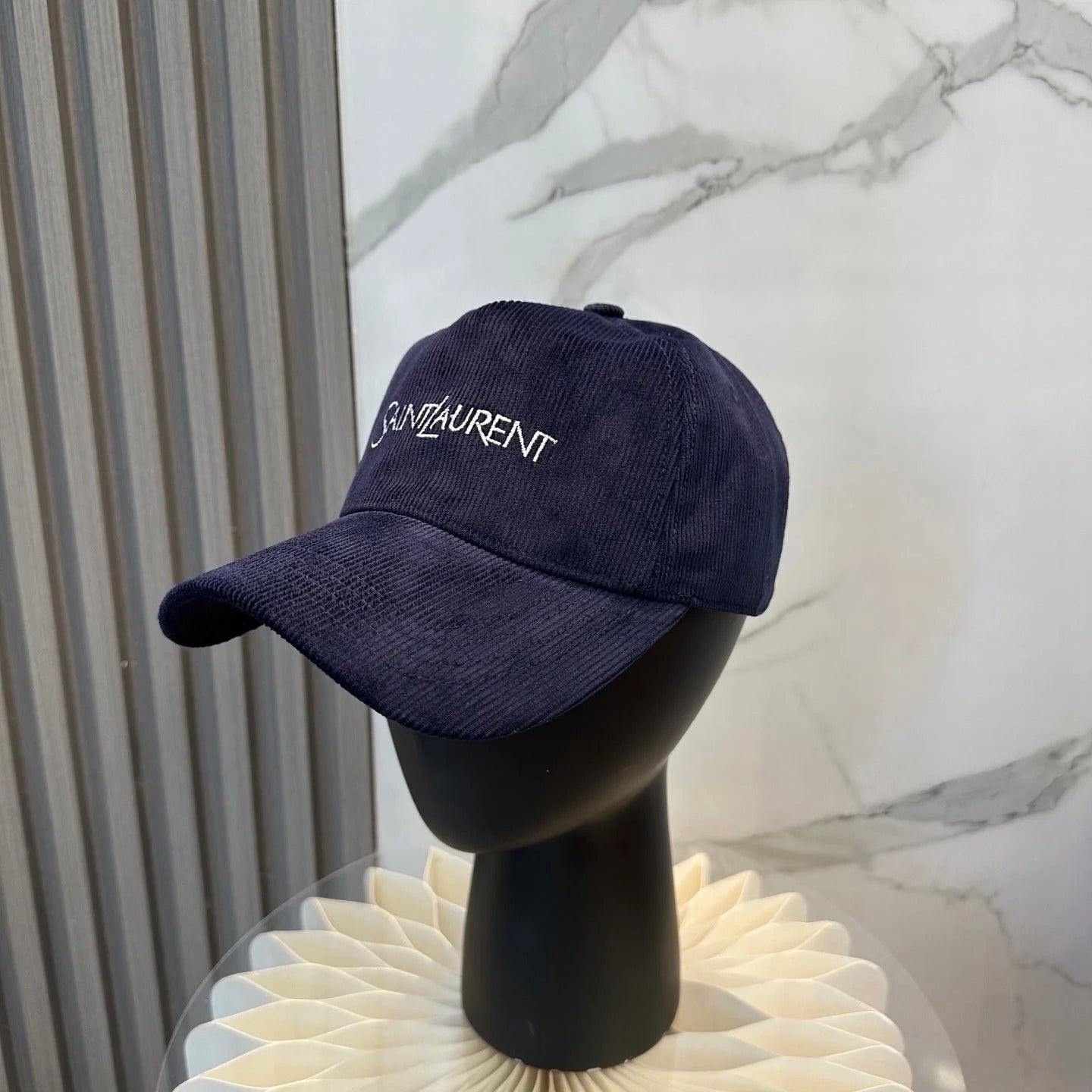 YSL Baseball Cap with Embroidered Letters 295318