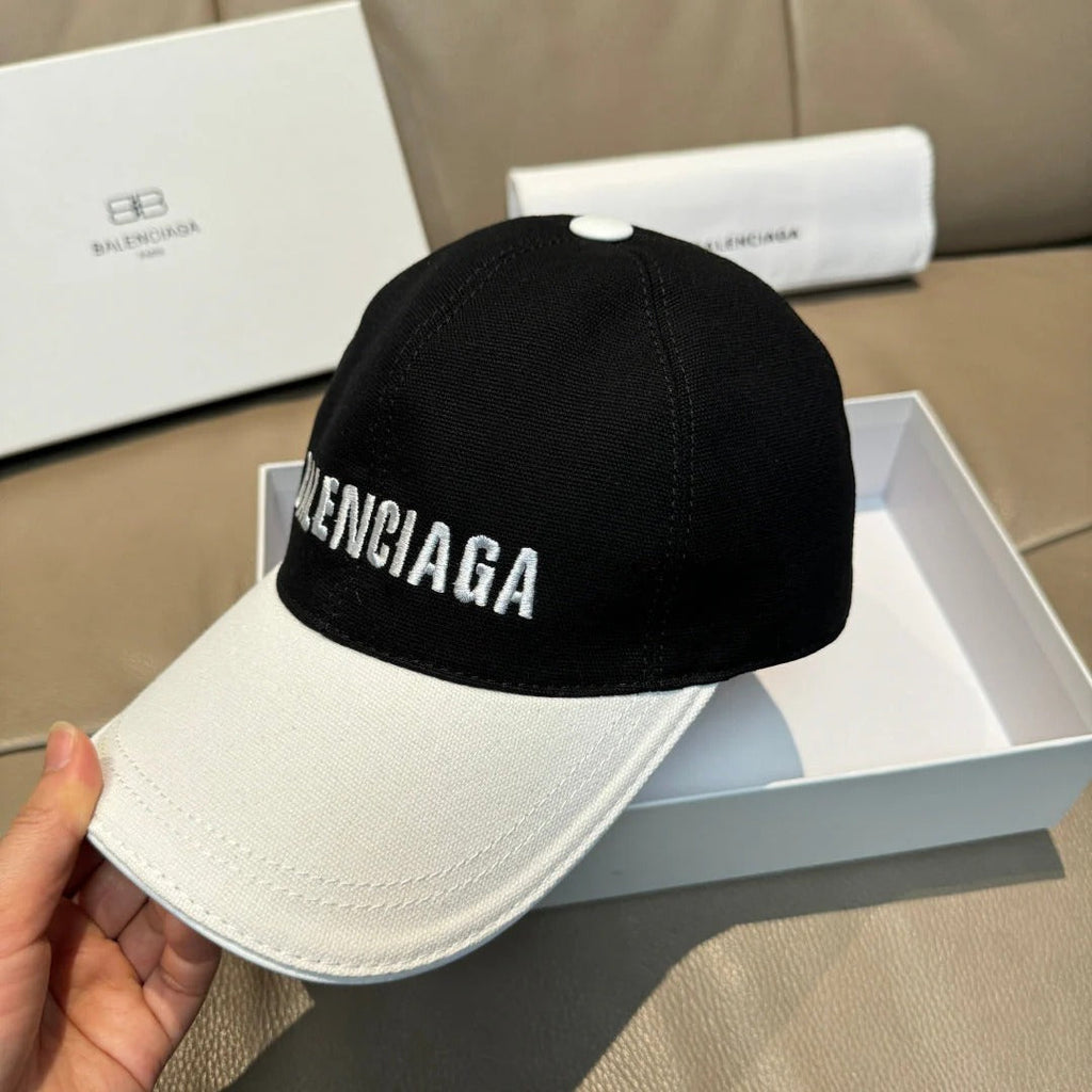 Balen Baseball Cap Black White Cotton 323703