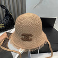 KNITTED BUCKET HAT BROWN 673883