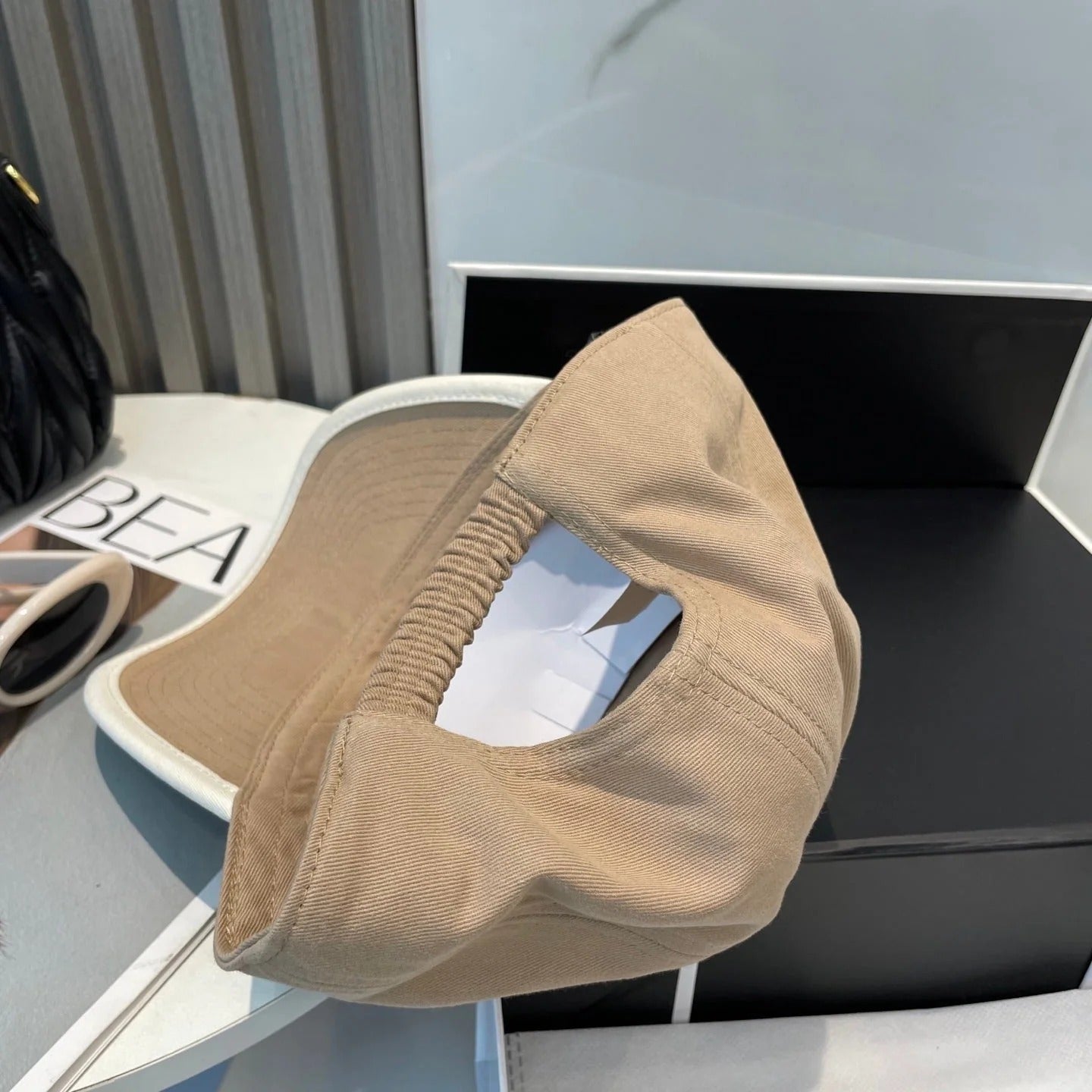 MM BASEBALL CAP IN BEIGE FABRIC STYLE 4