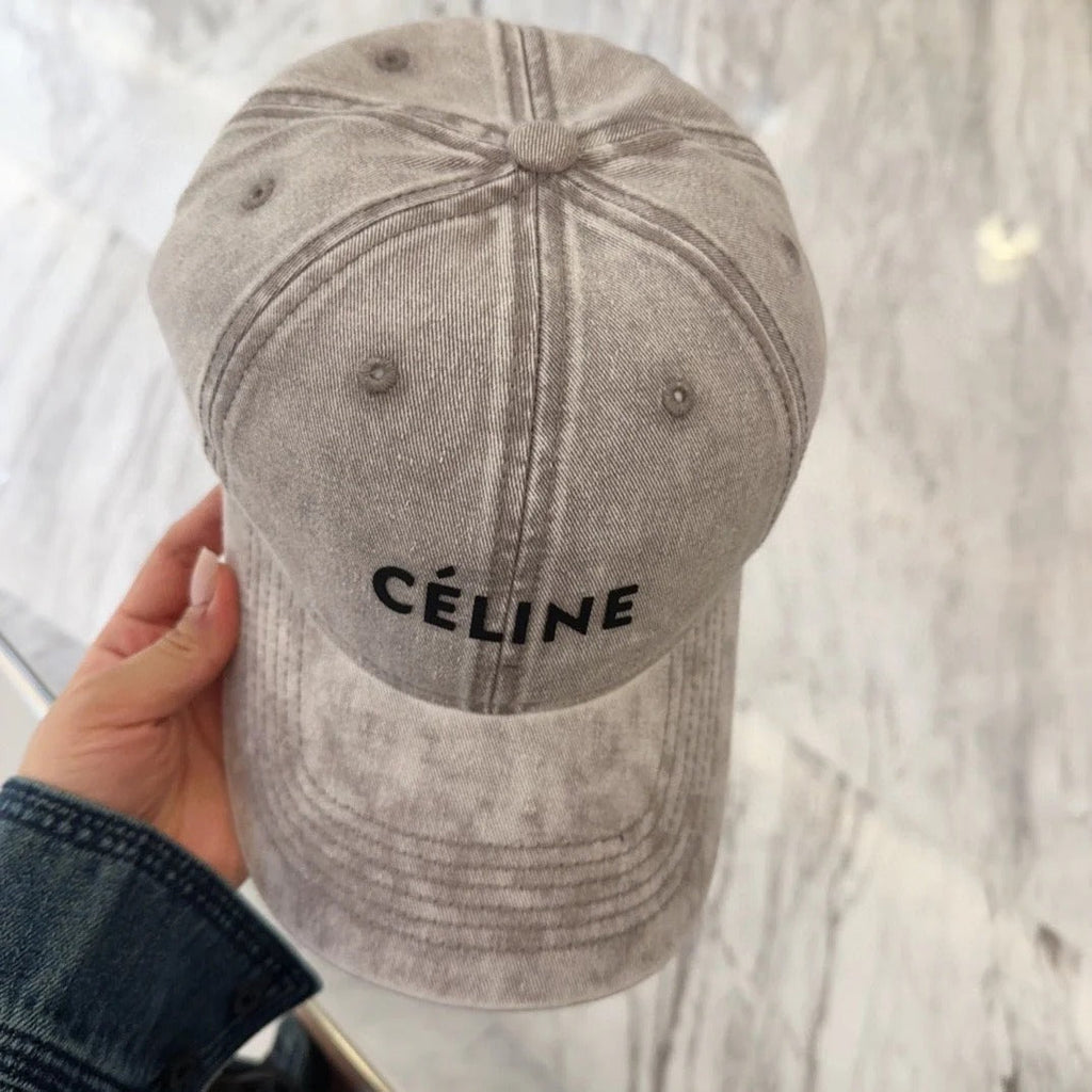 BASEBALL CAP MODEL 650043 IN WASHED GREY DENIM