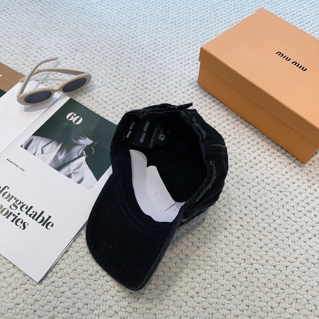 Miu Denim Baseball Cap 297667