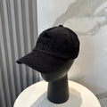 MM BASEBALL CAP IN CHARCOAL BLACK VELVET