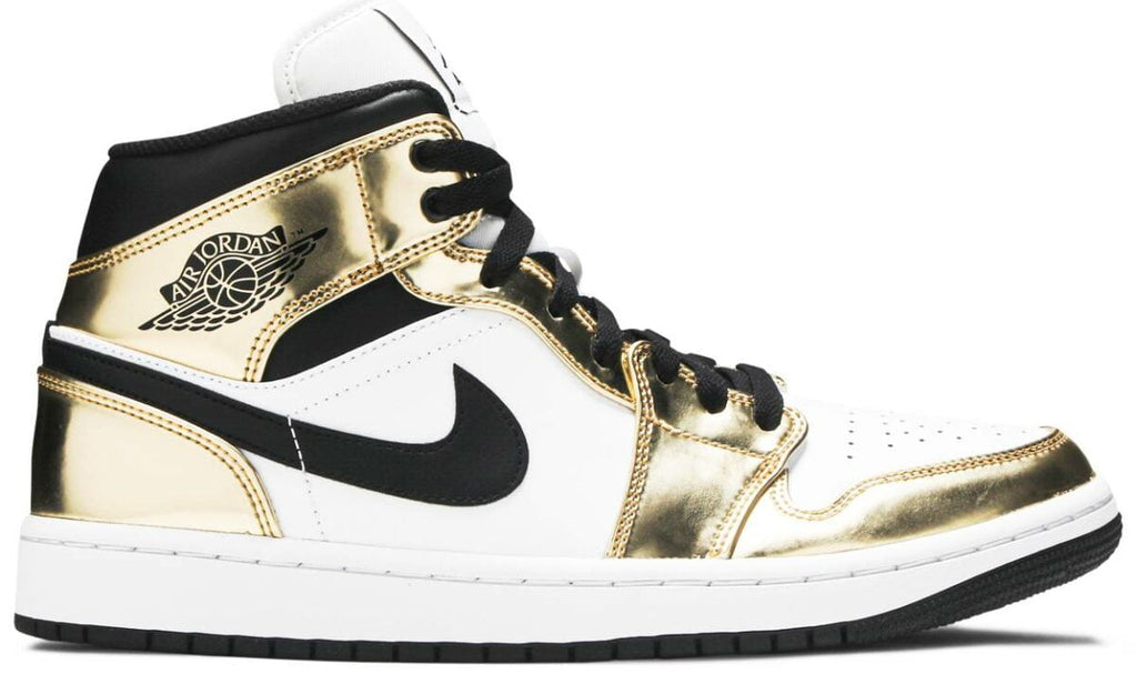 Jordan 1 Mid Metallic Gold Sneakers - Hype Release | Trending Sneakers