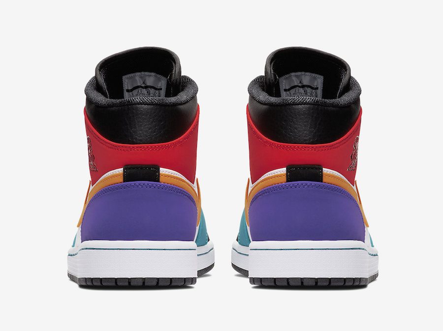 Jordan 1 Mid Multicolor 554724 Sneakers - Hall of Fame | Exclusive Drop