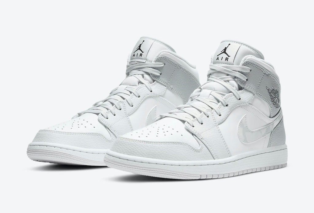 Jordan 1 MID SE GS Grey Camo Swoosh DC9035 Sneakers - Hype Release